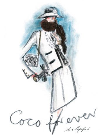 Coco Chanel Fashion Sketches